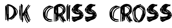 DK Criss Cross font preview